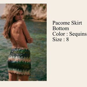 Sezane Sequin Mini Skirt - Multicolor
